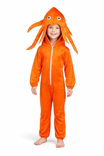 Image of Raj Costume Animal Fancy Dress Costume for Boys & Girls | Hooded Full Body Wildlife Zoo Animal Jumpsuit | Soft Costume for School Function, Fancy Dress, Halloween, Birthday, Cosplay & Role Play