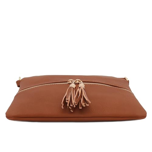 DELUXITY Lightweight Medium Crossbody Bag with Tassel4