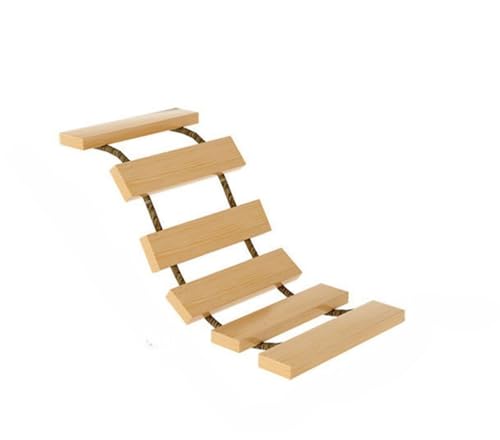 Neakarfer-RE木製猫小屋/這架、家居壁装飾、動物ジャンプ台おもちゃ、通路、通路壁、DIY猫塔、木製、壁掛け式猫棚、室内現代ツリーハウスセット、ペット生息地階段ベッド、 (タラップ)