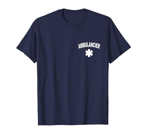 Ambulancier - Inscription Ambulancier (Face et Dos) T-Shirt