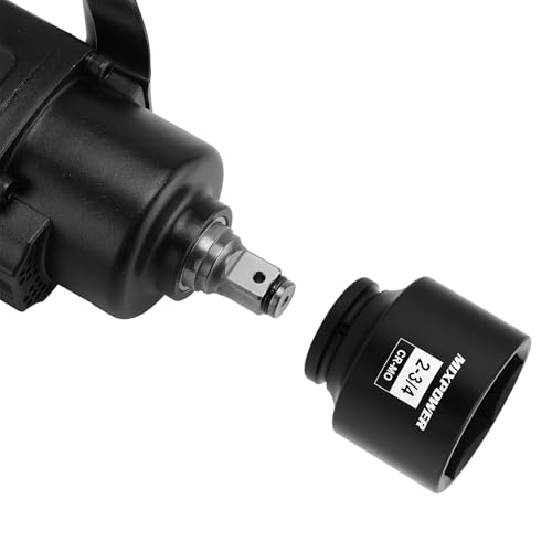 Image of MIXPOWER 3 /4 inch Drive Shallow Impact Socket, CR-MO, 2-3 /4 inch, SAE, 6 Point, Axle Nut Impact Grade Socket for Easy Removal