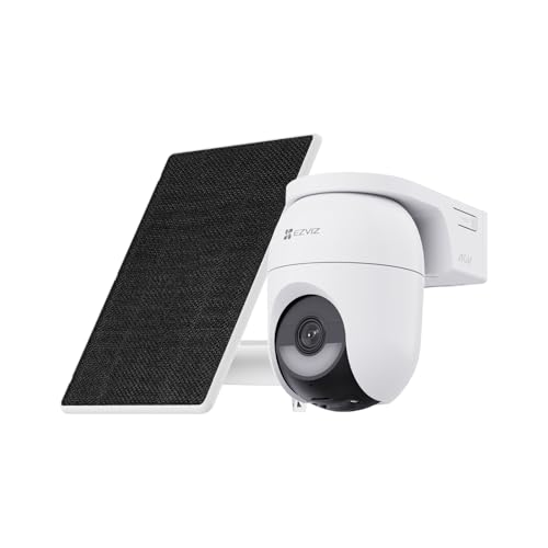 EZVIZ CB8 Lite 2K+ Telecamera WiFi Esterno con Pannello Solare, PTZ 360° AOV, Rilevamento di...