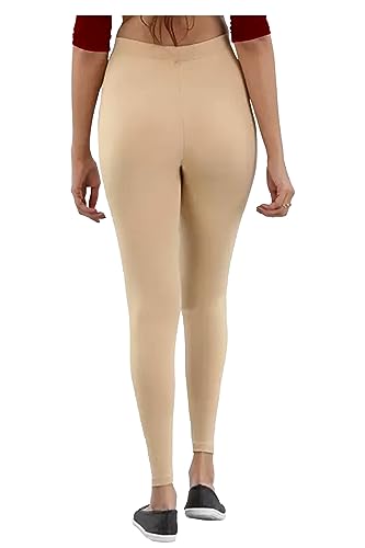 Image of H2 Women's Ankle Length Stretchable Cotton Leggings - Soft Stretch for Casual and Yoga