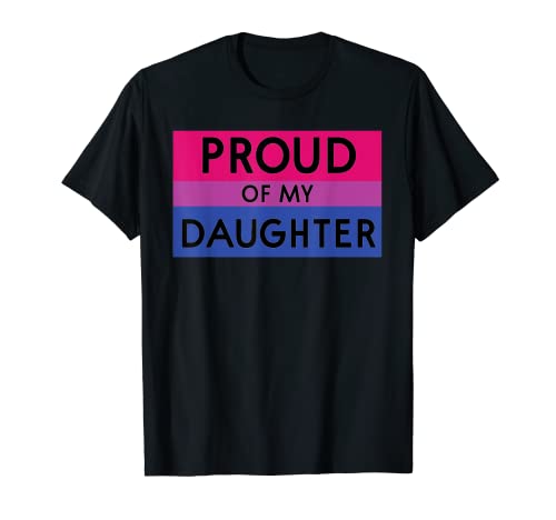 Orgulloso de mi hija Pansexual Amante Mamá & Papá Cita LGBT Camiseta