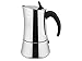 Ilsa Elly, Caffettiera Espresso per Induzione, Acciaio Inox 18/10 , Argento, 9 tazze