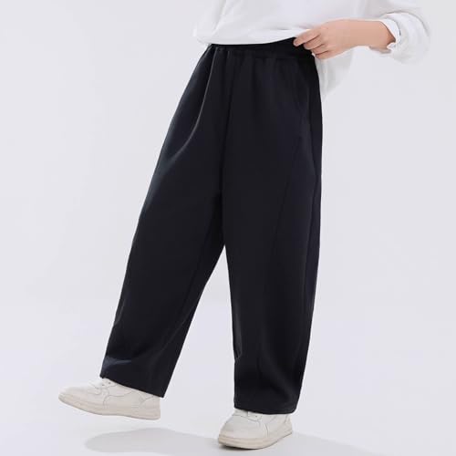Pantalon de jogging fille en tricot ample pour l'école et le sport - 6