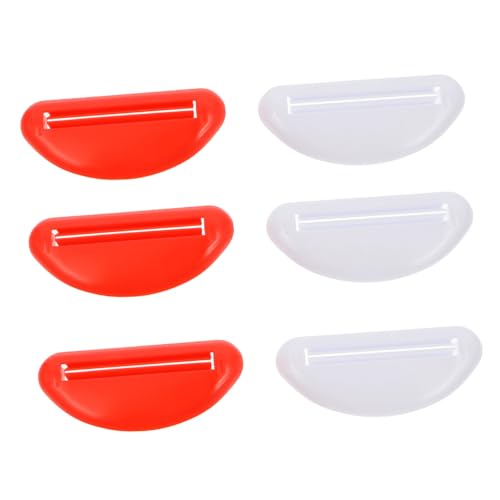 SOESFOUFU 6pcs Toothpaste Squeezer Toothpaste Winder Makeup Squeezer Tool Tooth Paste Squeezer Exprimidor De Pasta Toothpaste Holder Toothpaste Roller Hand Cream Tube Squeezer Plastic