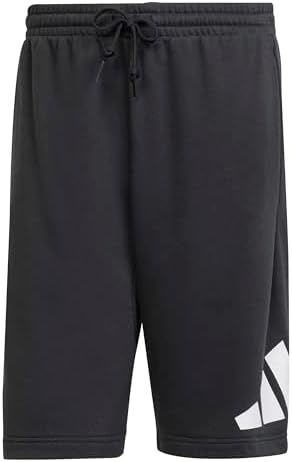 Adidas Sportswear Big Logo Men's French Terry Shorts, Black, Medium