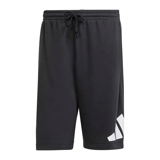 Adidas Men's Essentials Big Logo French Terry Short, Black/White, M
