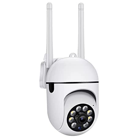 DDLC Full HD Wi-fi 1080P Light Vision Viewing Remote Auto Tracking Watch Live Streaming Indoor Bulb Shape 360 Degree Wireless IP CCTV Security Camera (Small PTZ)
