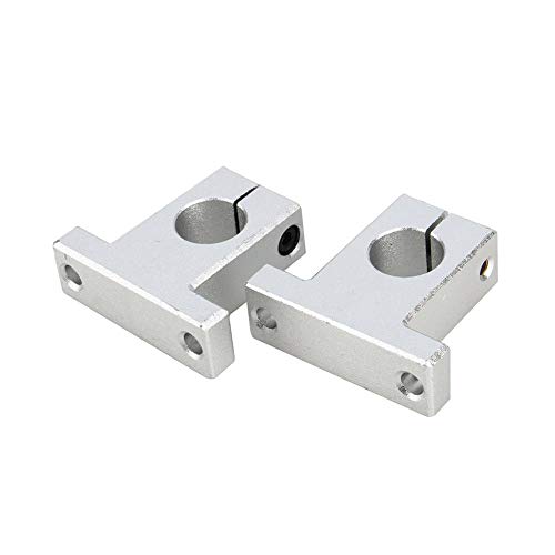 2Pcs SK16 16mm Linear Rail Shaft Support, Linear Rail Shaft Guide Support Bracket Vertical Optical Axis Holder2pcs sk16 linear rail shaft guide support