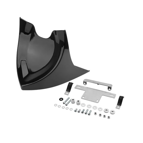 Carénage de barrage d'air moto noir et garde-boue pour Custom