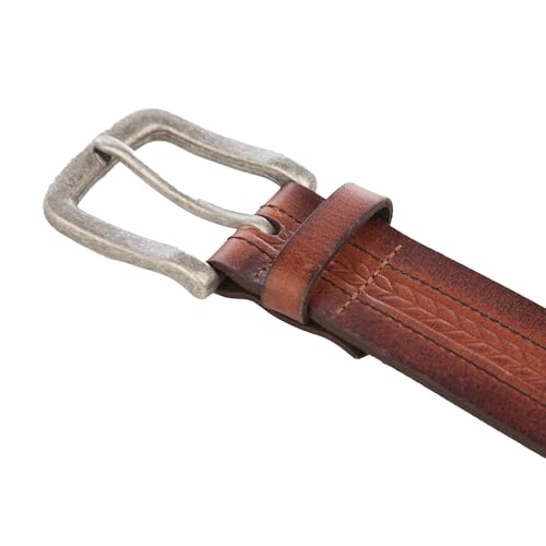 Image of Lucky Brand Men's Genuine Leather Belt | Classic | Casual | Everyday | Western | American Heritage | Metal Buckle