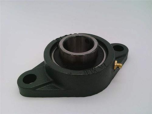 UCFL207-22 SET SCREW LOCKING, CAST IRON HOUSING, CONTACT with FLINGER, TWO-BOLT FLANGE, 1.3750 in BORE, STANDARD DUTY, FLANGE-Mount BALL BEARING UNIT