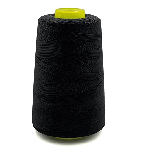 Hilo de poliéster resistente negro 1000 yardas miniatura 1