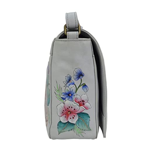 Image of Anuschka Women's Leather Crossbody Bag - Hand-Painted Genuine Leather Handbag with Adjustable Strap - 683, Crossbody Bag