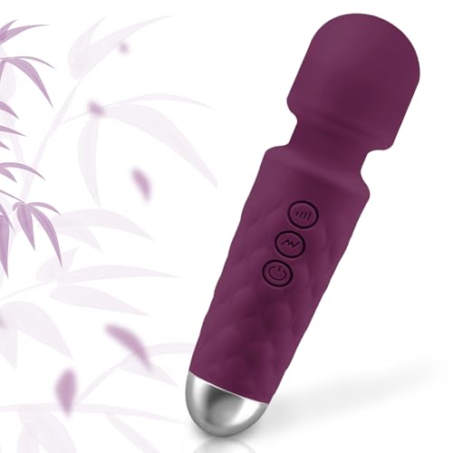 Image of GWWJGSN Compact Multi-Frequency Portable Massager（Grape Purple） | Silicone Shell Skin-Friendly, for Neck Shoulder Legs Back to Relieve Fatigue