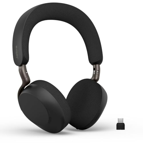 Jabra Evolve3 75 On-Ear Wireless Bluetooth Headset with Microphone, Black - image 1
