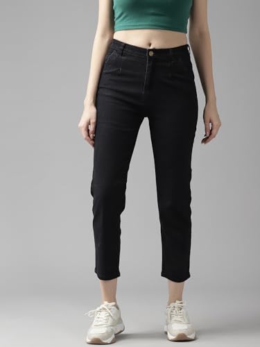 Image of GUTI Womens High Rise Crop Length Jeans()