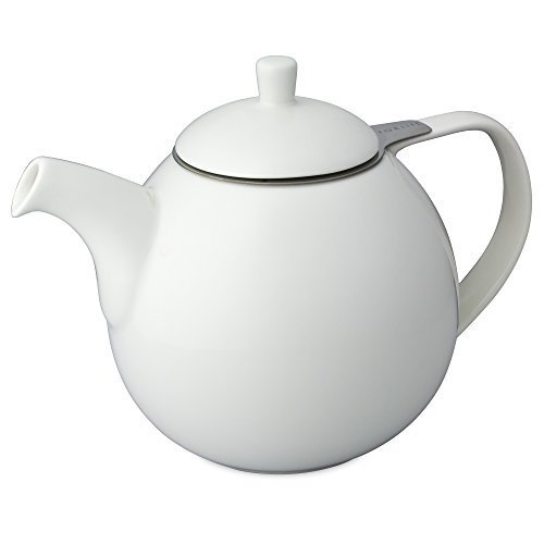 FORLIFE Curve 45-Ounce Teapot with Infuser, White by FORLIFE