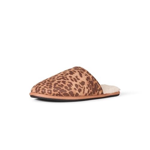Image of Amazon Essentials Women's Cozy Indoor Outdoor Slippers, Faux Fur Lined, Non-Slip