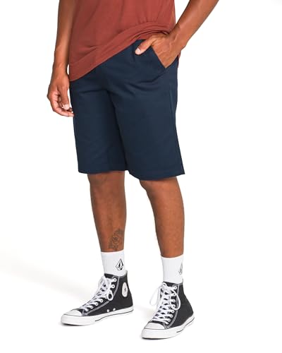 Image of Volcom Men's Vmonty Chino Shorts - 22 inch Outseam, Relaxed Fit, Durable Cotton Fabric