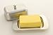 Zoie + Chloe Stainless Steel Butter Dish with Easy to Hold Lid