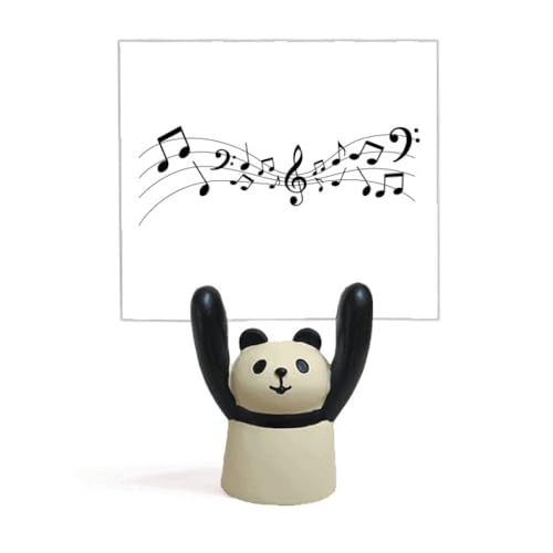 Pince note musique art déco panda pour décorer une table de salon