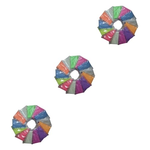 VILLCASE 3sets Artistic Nail Glitter Powder Luminous Fluorescent Dust for Nail Art Designs 8pcs*3 Random Color