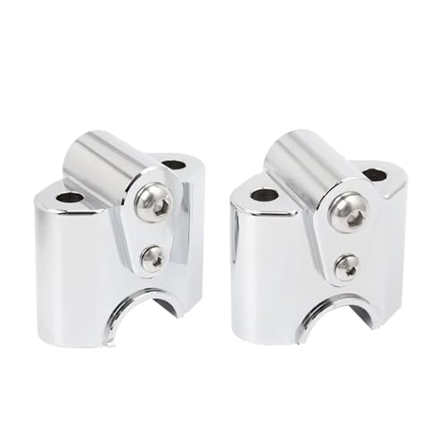 Lenkererhöhungen Motorrad Aluminium Chrom Lenkererhöhung Lenkermontage Lift Clamp Adapter Zubehör Für B&MW Für R18 2020-2023 Erhöhungen
