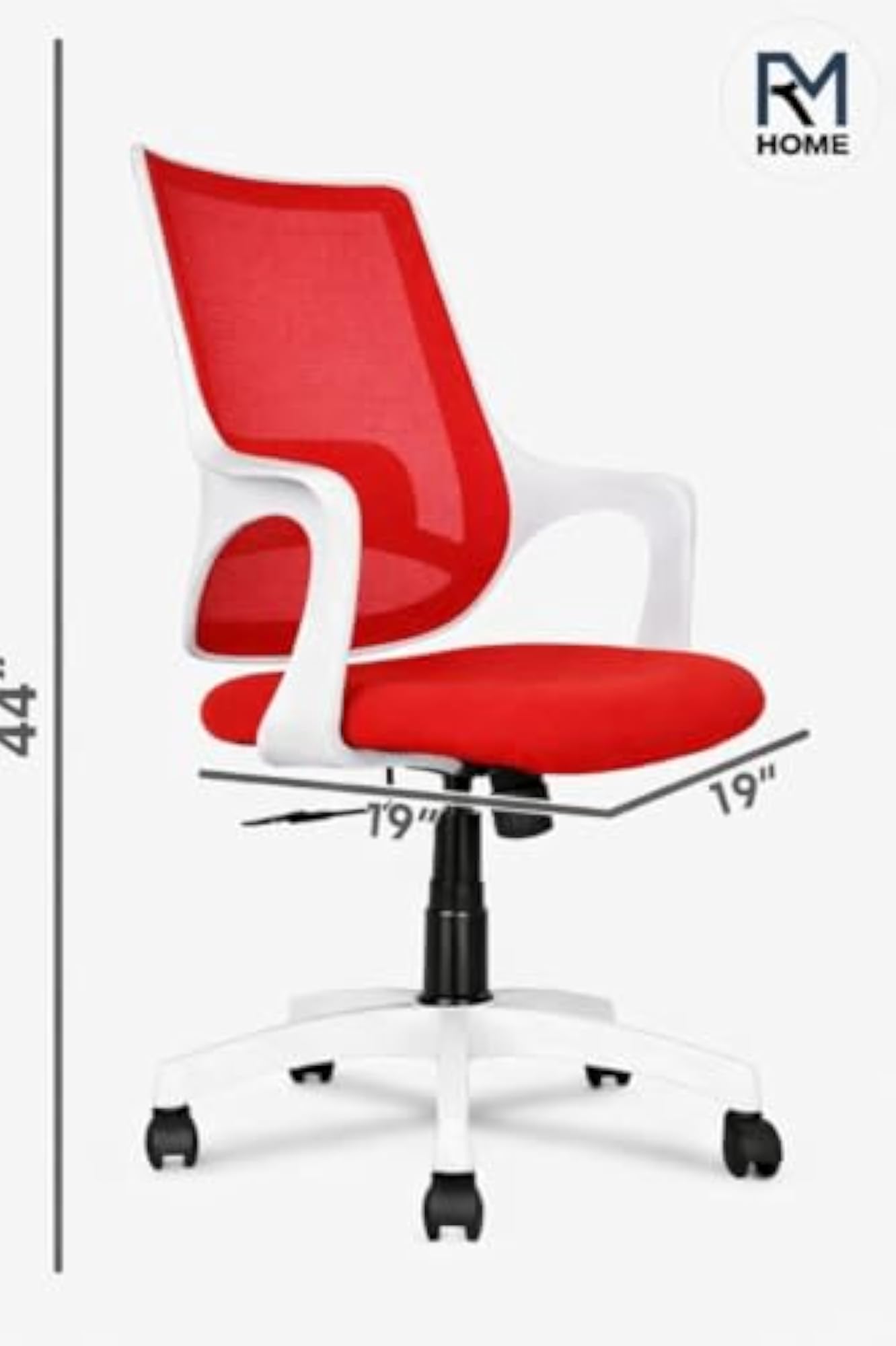 SpinX Mesh Study Chair in Red