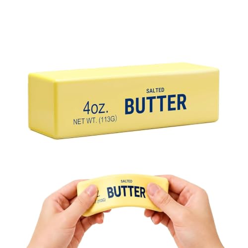 Lot de 1 Jouets Squishy Beurre, Butter Squishy Balle Antistress Slow Rising, Jouet Sensoriel à Presser, Mini Anti Stress pour Bureau Maison École Voyage, Cadeau Adultes