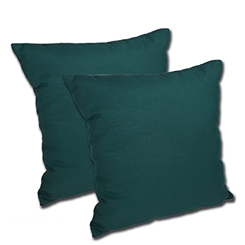 Comfort Classics Set of 2 16W x 16D x 5H Spun Polyester Outdoor Throw Pillow in Solid Spruce Inc.