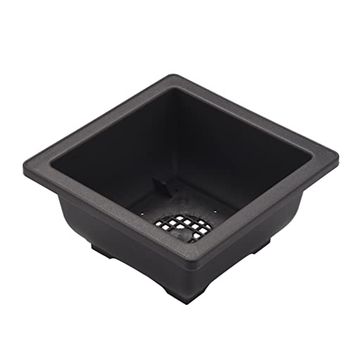 Récipient de pot de fleur carré 4,7 pouces pot formation bonsaï 45pcs