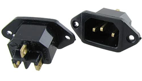 Black liger Electric Rice Cooker Power Socket AC 250V 10A Replacement C 14 Black 1pcs