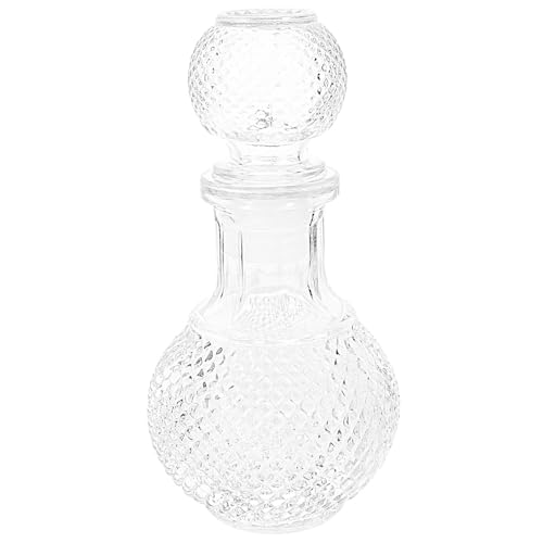 HOLIDYOYO Glass Wine Decanter Transparent Liquor Dispenser Thickened Whiskey Bottle 6.49 Home Bar Dining Restaurant Hotel Banquet 1 pc