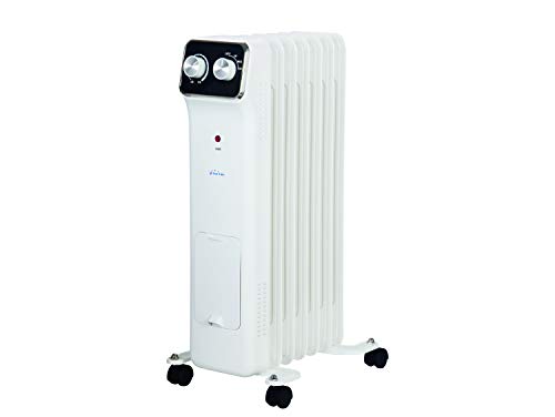 PURLINE | Radiador de Aceite 1500W con Humidificador | Radiador Aceite Calefactor Silencioso y Seguro para Hogar y Oficina