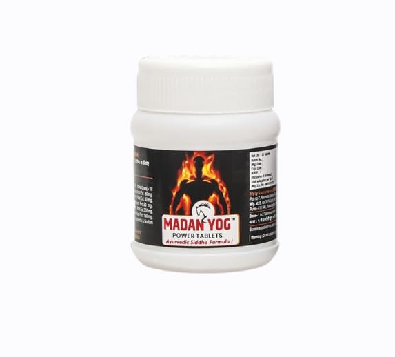 Madan Yog Shilajit for Men |Ayurvedic Energy & Wellness Tablets with Safed Musli Powder| Organic – 20 + 10 Tablets