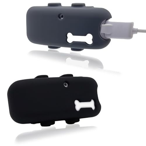 Counlisha 2 pack Silicone holder compatible for Tractive GPS Pet Tracker,Rubber Accessories Cover for necklace,Secure Sturdy tag case for dog cat Collar