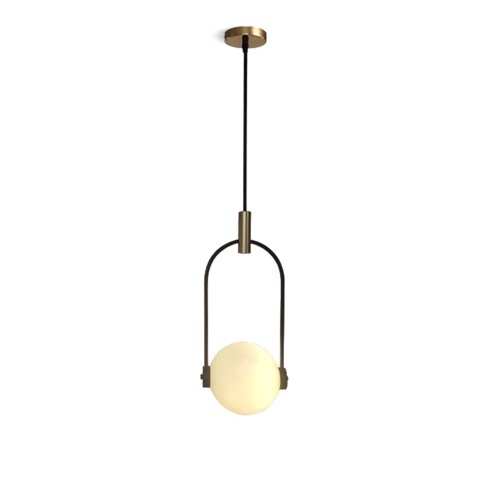 RSZCSMO Modern Minimalist LED Bedroom Bedside Chandelier Nordic Living Room Dining Room Wrought Iron Glass Chandelier is Suitable for Clothing Store Hotel,Lighting Fixture