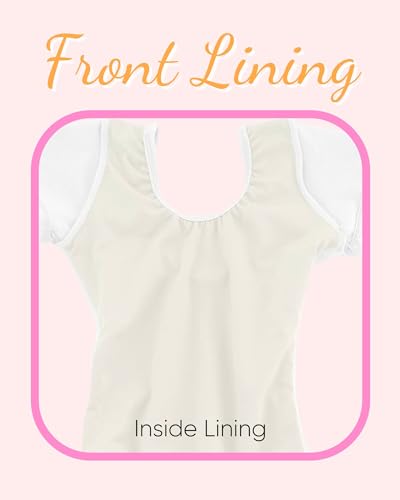 Dancina Girls Long Sleeve Skirted Leotard Ballet Dance Dress - Soft Stretch Cotton, Fully Lined Front2
