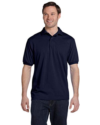 Hanes Polo EcoSmart Jersey para Hombre Manga Corta 2-Pack miniatura 1