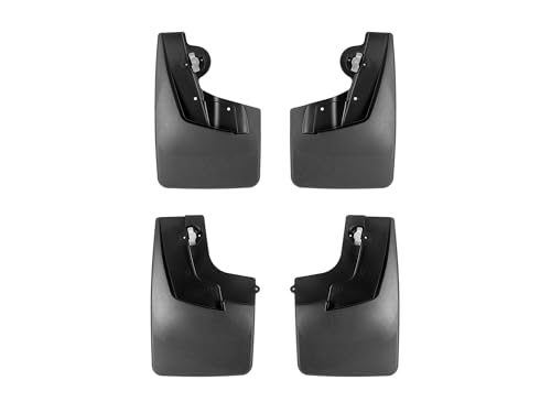 WeatherTech Custom No Drill Splash Guard MudFlaps for Chevrolet Colorado - Front & Rear Set (110171-120171), Black