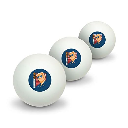 GRAPHICS & MORE Gold Trump 2020 Novelty Table Tennis Ping Pong Ball 3 Pack