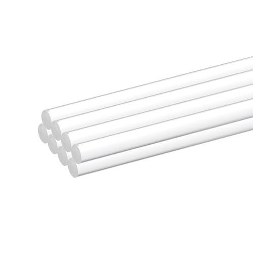 Image of MECCANIXITY 8pcs Acrylic Round Rods 5 /32 inch x 12 inch Clear Acrylic Dowel Rods Sticks Plastic Sticks Strip for DIY Crafts Lighting Gardening Decoration - 4mm x 300mm