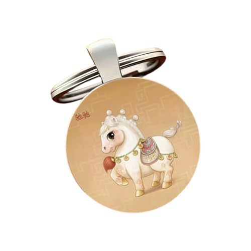 Alloy Horse Charm Keychain Symbolizing Strength Freedoms Courage Keyring Pendant Friend and Family Chinese Zodiacs Keychain