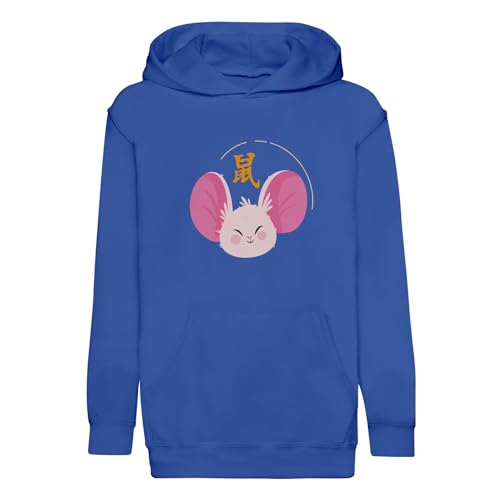 Sweat capuche enfant rat zodiaque chinois textile doux non irritant