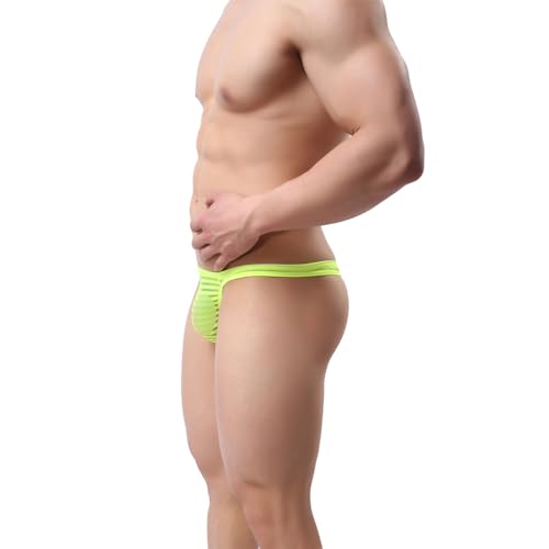 MuscleMate Men's Striped Thong G-String Underwear, Men's Striped Thong G-String Underwear, Breathable and All-day Comfort.3