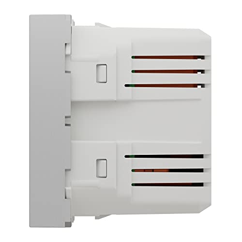 Cargador doble USB Schneider Electric NU341830 aluminio de alta resistencia modular 5