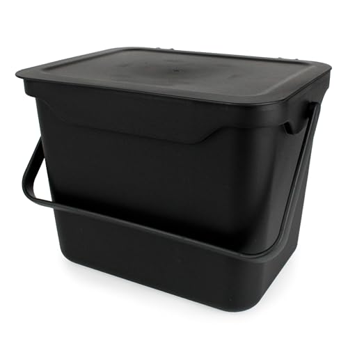Easy Eco 5L Black Kitchen Compost Caddy/Food Bin